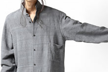 画像をギャラリービューアに読み込む, COLINA GARDENER SHIRT / SLUB SILK (SUMI DYED)