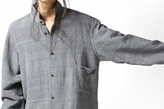 画像をギャラリービューアに読み込む, COLINA GARDENER SHIRT / SLUB SILK (SUMI DYED)