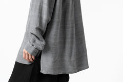 画像をギャラリービューアに読み込む, COLINA GARDENER SHIRT / SLUB SILK (SUMI DYED)