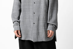 画像をギャラリービューアに読み込む, COLINA GARDENER SHIRT / SLUB SILK (SUMI DYED)