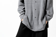 画像をギャラリービューアに読み込む, COLINA GARDENER SHIRT / SLUB SILK (SUMI DYED)