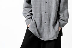 画像をギャラリービューアに読み込む, COLINA GARDENER SHIRT / SLUB SILK (SUMI DYED)