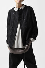 画像をギャラリービューアに読み込む, COLINA BANDED COLLAR PULLOVER SHIRT / SUPER 140s WASHABLE WOOL (GREIGE)