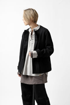 画像をギャラリービューアに読み込む, COLINA BANDED COLLAR PULLOVER SHIRT / SUPER 140s WASHABLE WOOL (GREIGE)