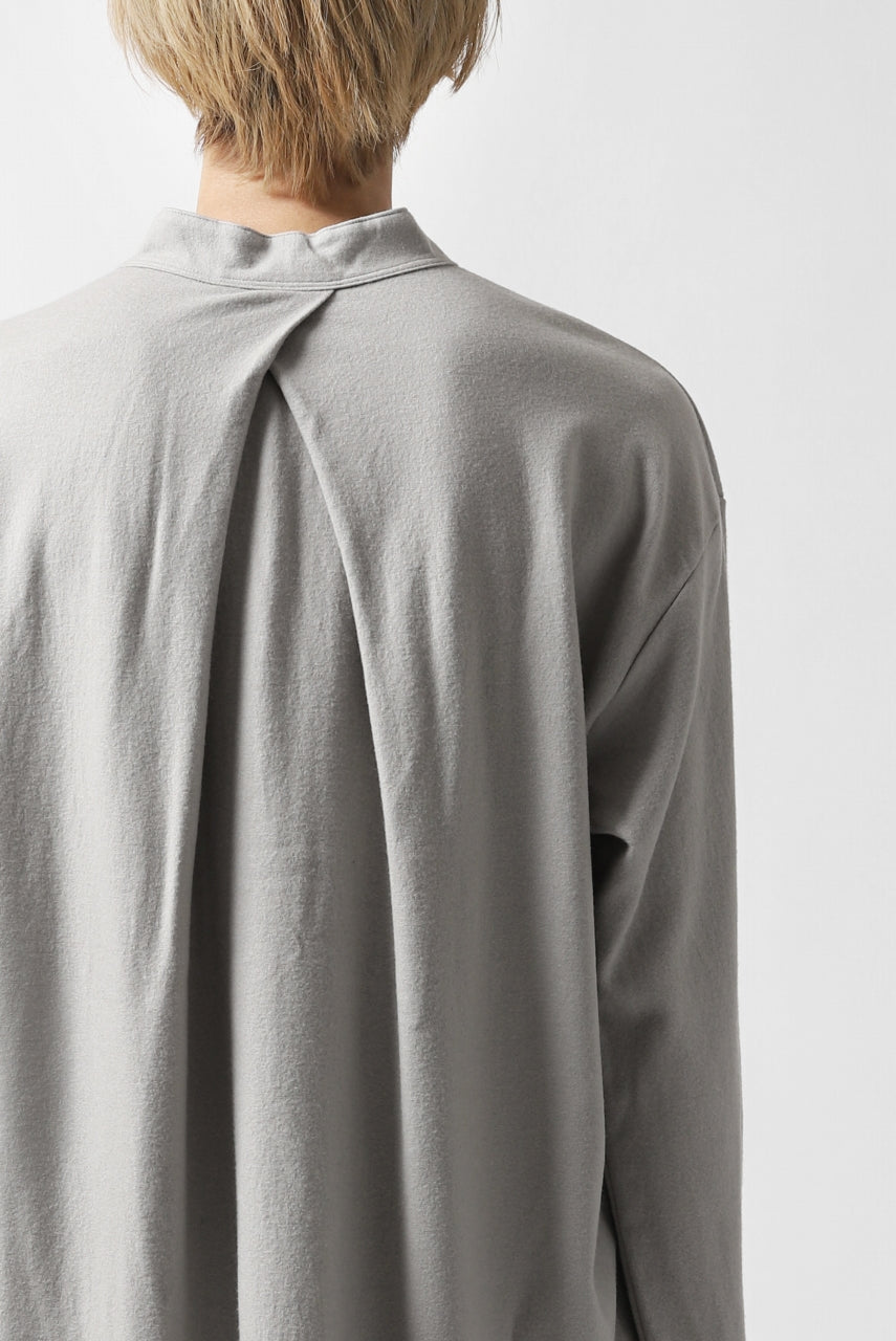 画像をギャラリービューアに読み込む, COLINA BANDED COLLAR PULLOVER SHIRT / SUPER 140s WASHABLE WOOL (GREIGE)