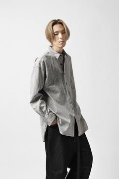 画像をギャラリービューアに読み込む, COLINA BIG MINIMAL SHIRT / ORGANIC SUPIMA COTTON BROX (STONE)