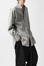 画像をギャラリービューアに読み込む, COLINA BIG MINIMAL SHIRT / ORGANIC SUPIMA COTTON BROX (STONE)