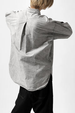 画像をギャラリービューアに読み込む, COLINA BIG MINIMAL SHIRT / ORGANIC SUPIMA COTTON BROX (STONE)