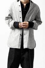画像をギャラリービューアに読み込む, COLINA BIG MINIMAL SHIRT / ORGANIC SUPIMA COTTON BROX (STONE)
