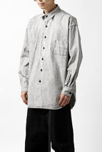 画像をギャラリービューアに読み込む, COLINA BIG MINIMAL SHIRT / ORGANIC SUPIMA COTTON BROX (STONE)