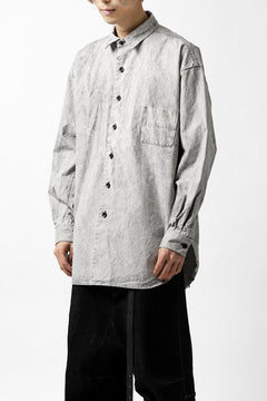 画像をギャラリービューアに読み込む, COLINA BIG MINIMAL SHIRT / ORGANIC SUPIMA COTTON BROX (STONE)