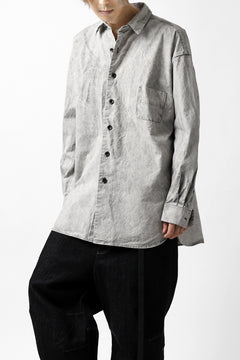 画像をギャラリービューアに読み込む, COLINA BIG MINIMAL SHIRT / ORGANIC SUPIMA COTTON BROX (STONE)