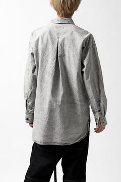 画像をギャラリービューアに読み込む, COLINA BIG MINIMAL SHIRT / ORGANIC SUPIMA COTTON BROX (STONE)