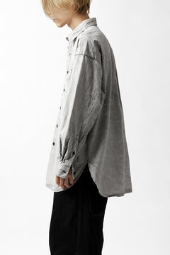 画像をギャラリービューアに読み込む, COLINA BIG MINIMAL SHIRT / ORGANIC SUPIMA COTTON BROX (STONE)