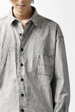 画像をギャラリービューアに読み込む, COLINA BIG MINIMAL SHIRT / ORGANIC SUPIMA COTTON BROX (STONE)