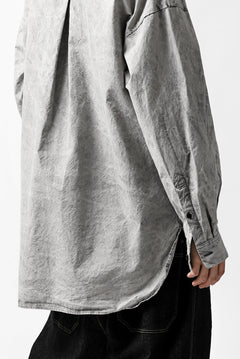 画像をギャラリービューアに読み込む, COLINA BIG MINIMAL SHIRT / ORGANIC SUPIMA COTTON BROX (STONE)