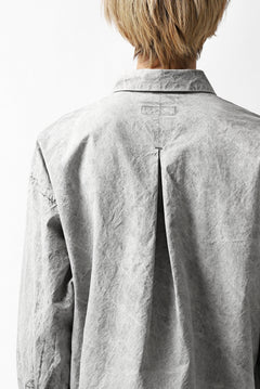 画像をギャラリービューアに読み込む, COLINA BIG MINIMAL SHIRT / ORGANIC SUPIMA COTTON BROX (STONE)