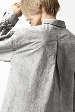 画像をギャラリービューアに読み込む, COLINA BIG MINIMAL SHIRT / ORGANIC SUPIMA COTTON BROX (STONE)