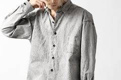 画像をギャラリービューアに読み込む, COLINA BIG MINIMAL SHIRT / ORGANIC SUPIMA COTTON BROX (STONE)
