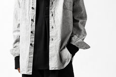 画像をギャラリービューアに読み込む, COLINA BIG MINIMAL SHIRT / ORGANIC SUPIMA COTTON BROX (STONE)