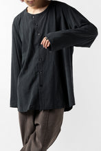 画像をギャラリービューアに読み込む, YUTA MATSUOKA exclusive minimal shirt / noil silk broad (BLACK)