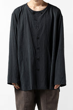 画像をギャラリービューアに読み込む, YUTA MATSUOKA exclusive minimal shirt / noil silk broad (BLACK)