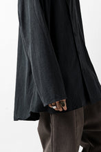 画像をギャラリービューアに読み込む, YUTA MATSUOKA exclusive minimal shirt / noil silk broad (BLACK)