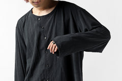 画像をギャラリービューアに読み込む, YUTA MATSUOKA exclusive minimal shirt / noil silk broad (BLACK)
