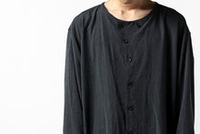 画像をギャラリービューアに読み込む, YUTA MATSUOKA exclusive minimal shirt / noil silk broad (BLACK)