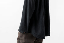 画像をギャラリービューアに読み込む, YUTA MATSUOKA exclusive minimal shirt / noil silk broad (BLACK)