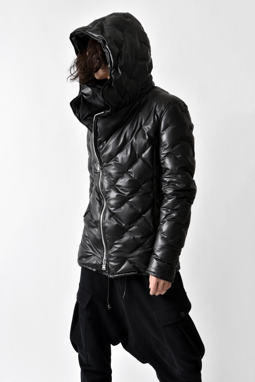 画像をギャラリービューアに読み込む, ISAMU KATAYAMA BACKLASH HOODED DOWN JACKET / KANGAROO + POLISH WHITE GOOSE (BLACK)
