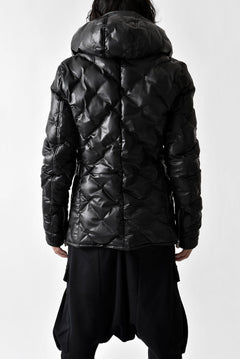 画像をギャラリービューアに読み込む, ISAMU KATAYAMA BACKLASH HOODED DOWN JACKET / KANGAROO + POLISH WHITE GOOSE (BLACK)