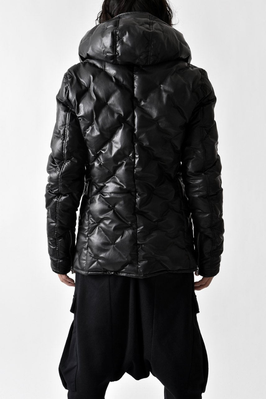 画像をギャラリービューアに読み込む, ISAMU KATAYAMA BACKLASH HOODED DOWN JACKET / KANGAROO + POLISH WHITE GOOSE (BLACK)