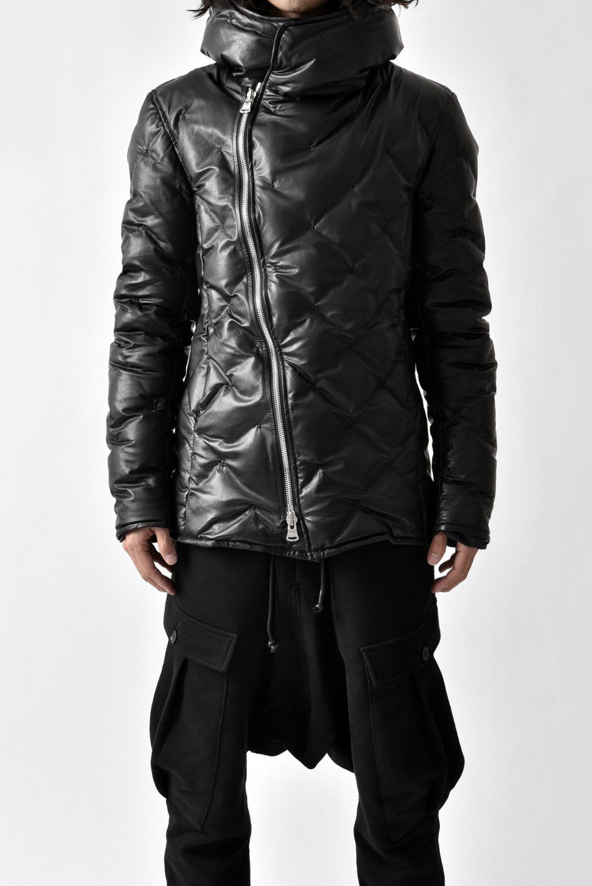 画像をギャラリービューアに読み込む, ISAMU KATAYAMA BACKLASH HOODED DOWN JACKET / KANGAROO + POLISH WHITE GOOSE (BLACK)