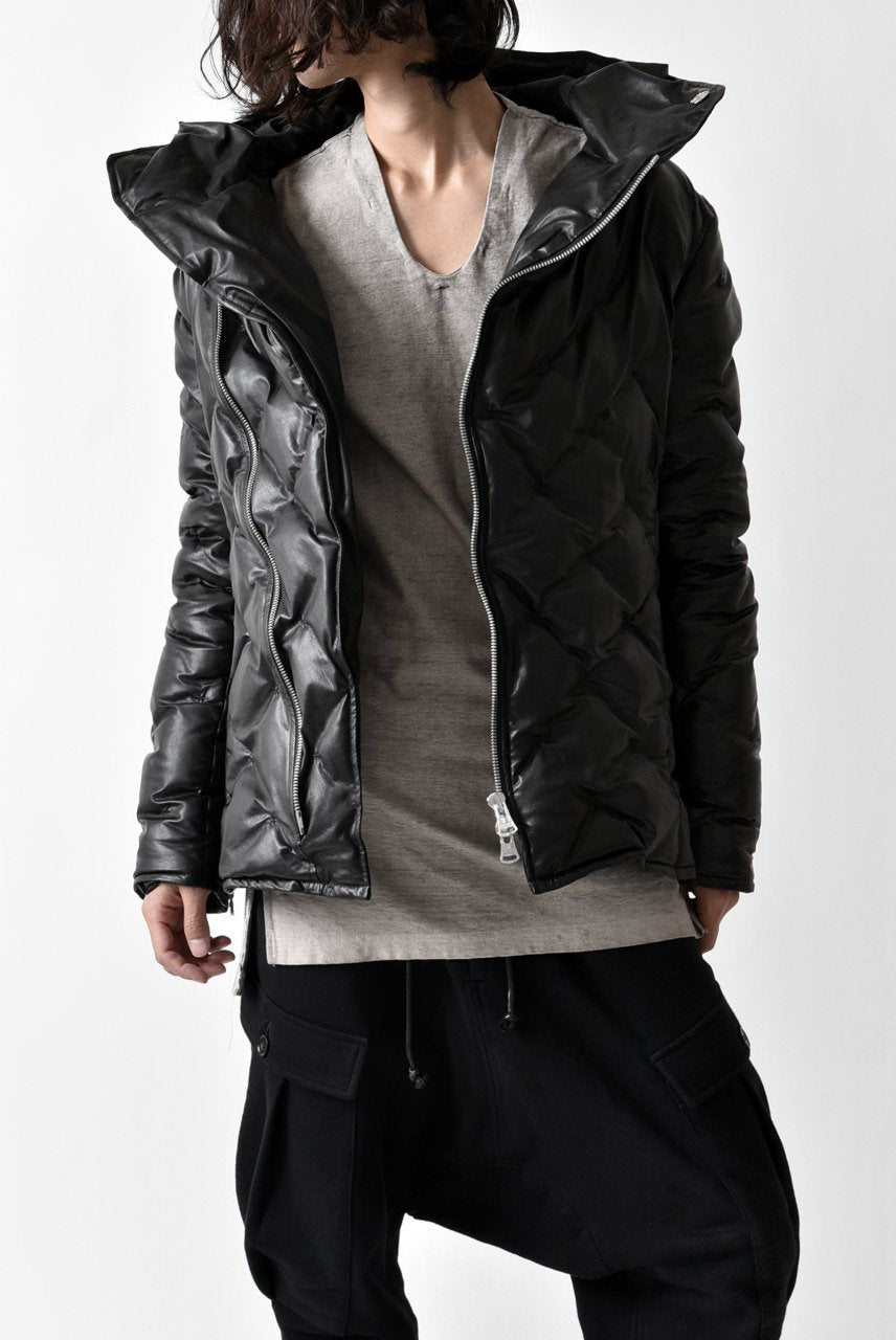 画像をギャラリービューアに読み込む, ISAMU KATAYAMA BACKLASH HOODED DOWN JACKET / KANGAROO + POLISH WHITE GOOSE (BLACK)