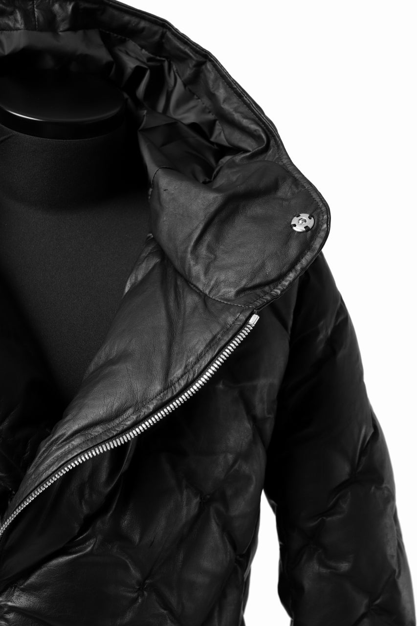 画像をギャラリービューアに読み込む, ISAMU KATAYAMA BACKLASH HOODED DOWN JACKET / KANGAROO + POLISH WHITE GOOSE (BLACK)