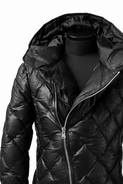 画像をギャラリービューアに読み込む, ISAMU KATAYAMA BACKLASH HOODED DOWN JACKET / KANGAROO + POLISH WHITE GOOSE (BLACK)