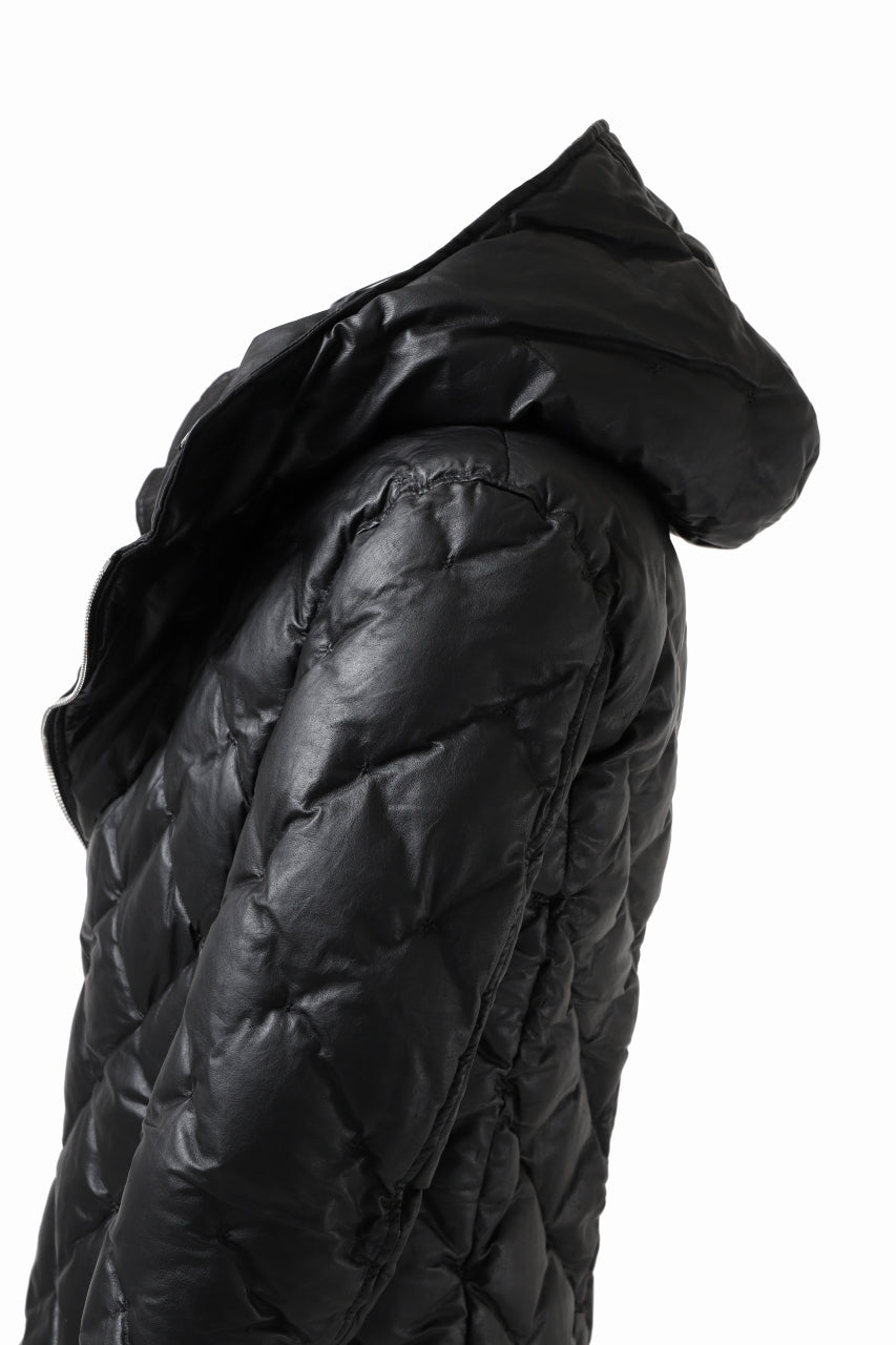 画像をギャラリービューアに読み込む, ISAMU KATAYAMA BACKLASH HOODED DOWN JACKET / KANGAROO + POLISH WHITE GOOSE (BLACK)