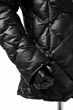 画像をギャラリービューアに読み込む, ISAMU KATAYAMA BACKLASH HOODED DOWN JACKET / KANGAROO + POLISH WHITE GOOSE (BLACK)