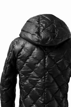 画像をギャラリービューアに読み込む, ISAMU KATAYAMA BACKLASH HOODED DOWN JACKET / KANGAROO + POLISH WHITE GOOSE (BLACK)
