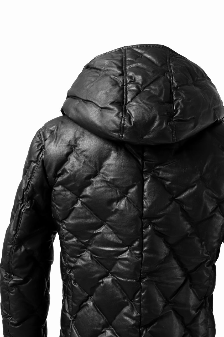 画像をギャラリービューアに読み込む, ISAMU KATAYAMA BACKLASH HOODED DOWN JACKET / KANGAROO + POLISH WHITE GOOSE (BLACK)