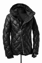画像をギャラリービューアに読み込む, ISAMU KATAYAMA BACKLASH HOODED DOWN JACKET / KANGAROO + POLISH WHITE GOOSE (BLACK)