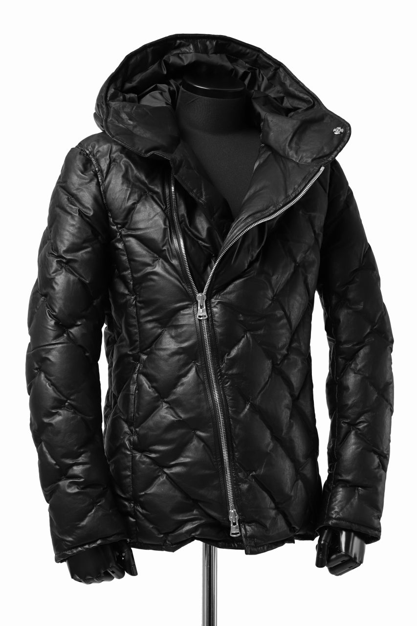 画像をギャラリービューアに読み込む, ISAMU KATAYAMA BACKLASH HOODED DOWN JACKET / KANGAROO + POLISH WHITE GOOSE (BLACK)