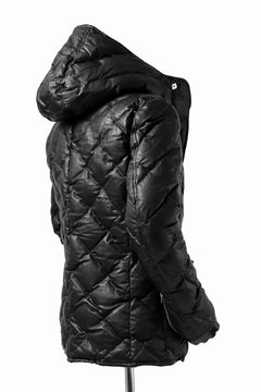 画像をギャラリービューアに読み込む, ISAMU KATAYAMA BACKLASH HOODED DOWN JACKET / KANGAROO + POLISH WHITE GOOSE (BLACK)