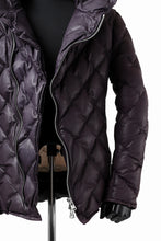 画像をギャラリービューアに読み込む, ISAMU KATAYAMA BACKLASH HOODED DOWN JACKET / KANGAROO + POLISH WHITE GOOSE (PURPLE)