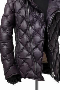 画像をギャラリービューアに読み込む, ISAMU KATAYAMA BACKLASH HOODED DOWN JACKET / KANGAROO + POLISH WHITE GOOSE (PURPLE)