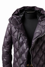 画像をギャラリービューアに読み込む, ISAMU KATAYAMA BACKLASH HOODED DOWN JACKET / KANGAROO + POLISH WHITE GOOSE (PURPLE)