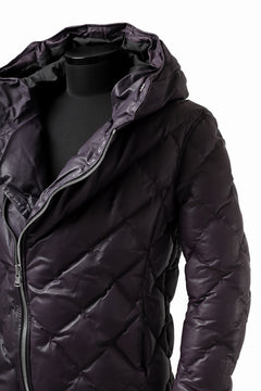 画像をギャラリービューアに読み込む, ISAMU KATAYAMA BACKLASH HOODED DOWN JACKET / KANGAROO + POLISH WHITE GOOSE (PURPLE)