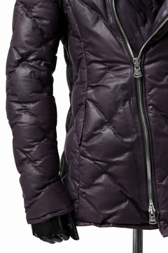 画像をギャラリービューアに読み込む, ISAMU KATAYAMA BACKLASH HOODED DOWN JACKET / KANGAROO + POLISH WHITE GOOSE (PURPLE)