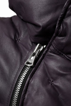 画像をギャラリービューアに読み込む, ISAMU KATAYAMA BACKLASH HOODED DOWN JACKET / KANGAROO + POLISH WHITE GOOSE (PURPLE)